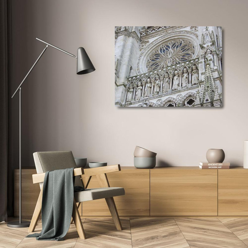Façade de la cathédrale Notre-Dame, H 18 po x l 24 po