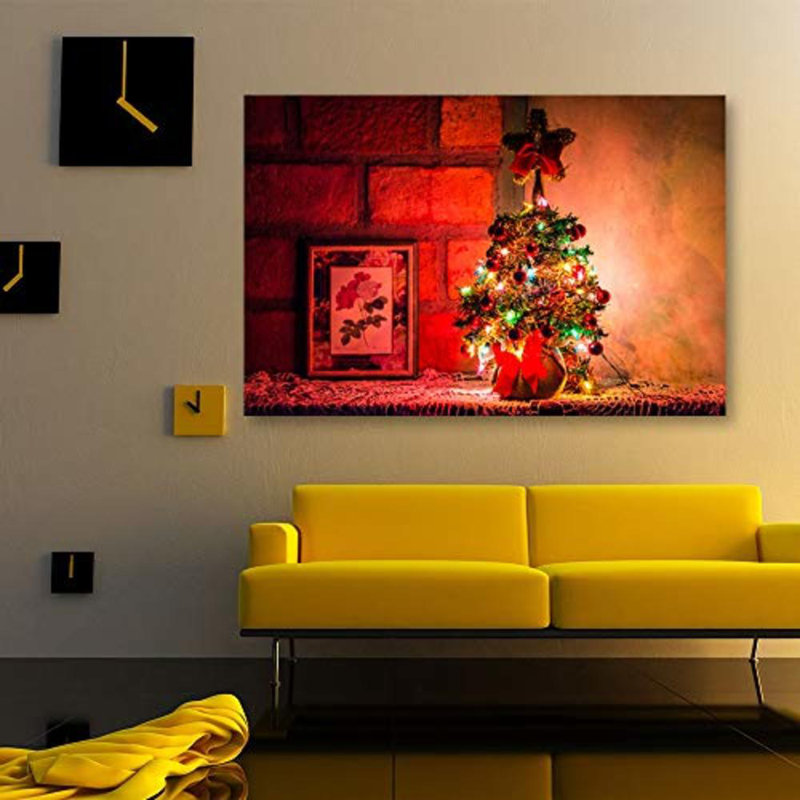 Christmas Holiday Celebration Tree X16 - Photographie sur toile tendue, H 12 po x l 18 po