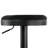 Corrigan Studio® 2 Piece Backless Adjustable Fabric Bar Stool In Black With Black Base