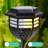 Satin Black Solar Powered Integrated LED Pathway Light Kit Pack