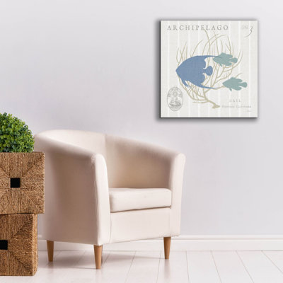 Art mural sur toile Epic Graffiti «Island Findings 4 Blue» par Sue Schlabach