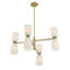 Lustre 8 lumières Aldegonde en laiton noble-129437277