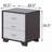 3-Drawer Rectangular Accent Table High End Table-106461425