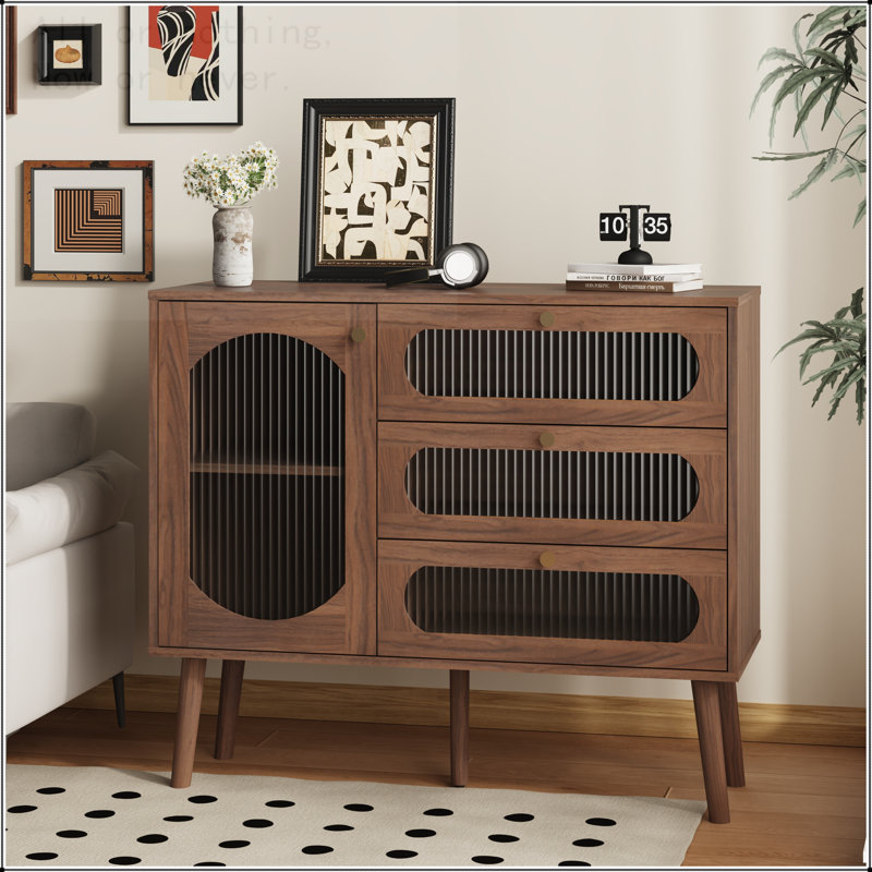 Buffet décoratif avec 3 tiroirs et porte