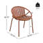 Ensemble de 2 chaises de patio empilables-1401204608