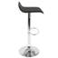Tabouret de bar réglable Ale en cuir synthétique noir par Lumisource - ensemble de 2-1970799341