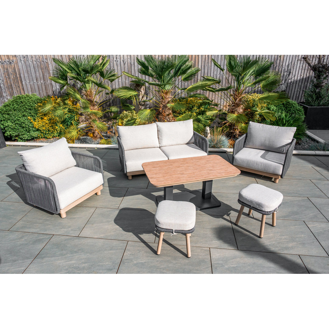 Buxton Rope Weave Sofa Set with Coffee Table