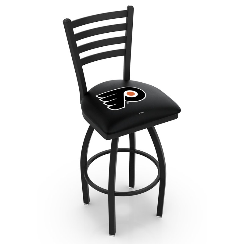 Tabouret de bar rotatif 30 po NHL, Flyers de Philadelphia - noir, Tabouret de comptoir (siège d'une hauteur de 25 p