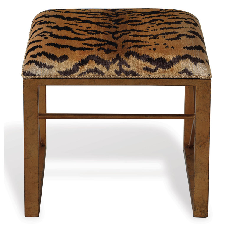 Scalamandre Maison Upholstered Dining Bench, Gold