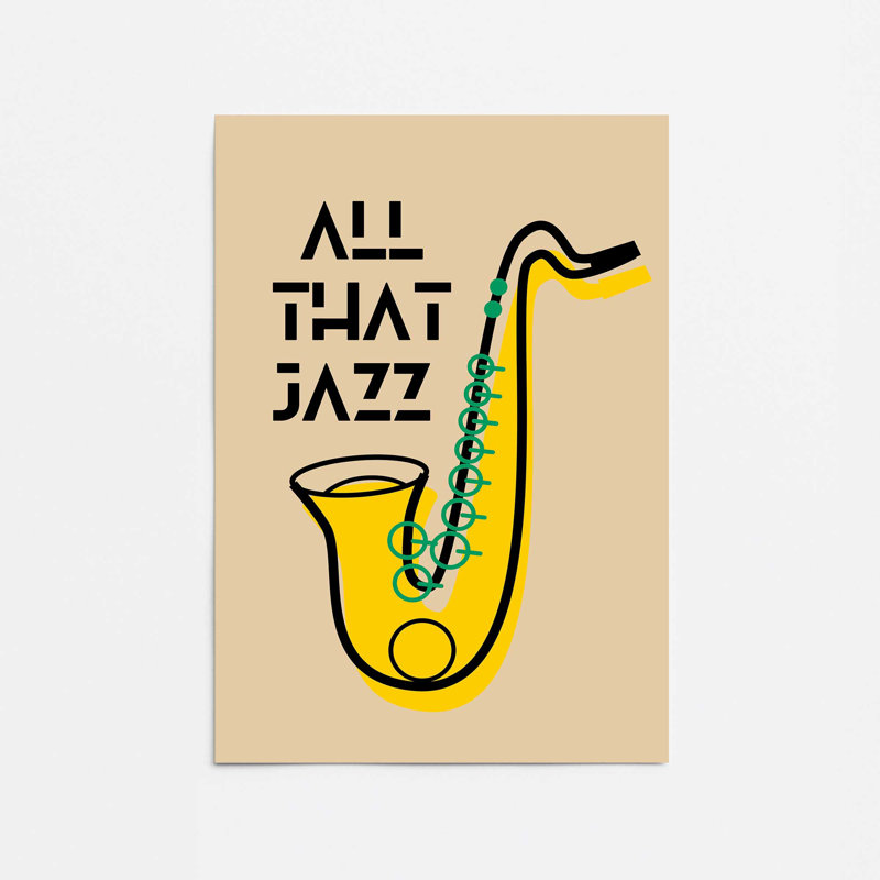 All That Jazz Rolled Print, H 10 po x l 8 po