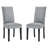 Modway Silver Orchid Lind Velvet Nailhead Trim Dining Side Chairs-1015303809