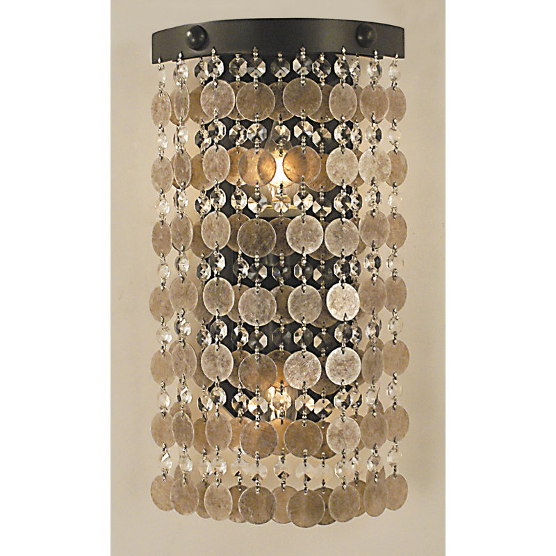Applique murale 2 lumières Cleghorn, Bronze acajou