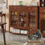 Armoire à chaussures mobile de style chinois