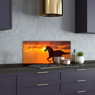 50cm W x 100cm L Glass Peel and Stick Panel