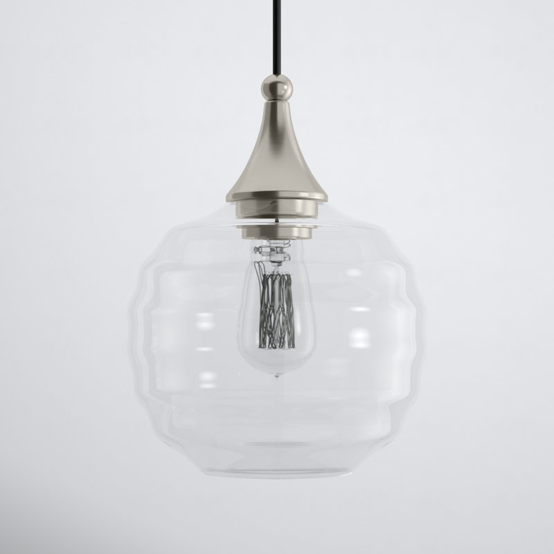 Luminaire suspendu en forme de globe à 1 lumière Averly