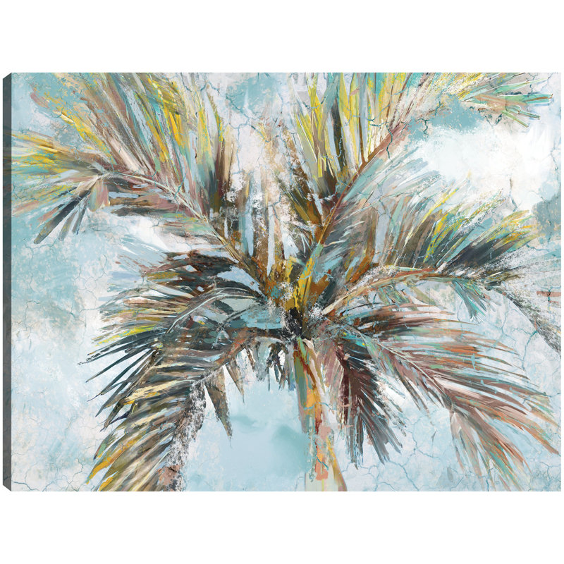 «Inlet Palms» par Studio Arts, reproduction d'art sur toile, H 18 po x l 24 po, Toile tendue, Sans cadre