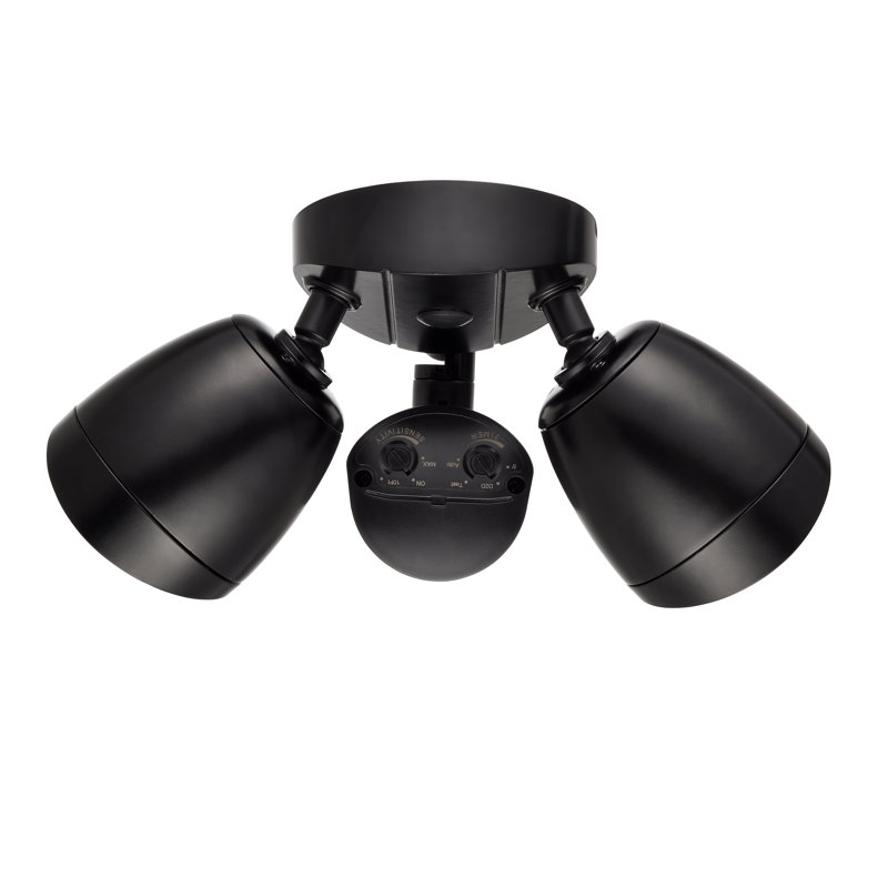 Projecteur extérieur de sécurité 10,5 "à DEL 2 lumières - thermolaqué , Noir mat