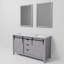 Meuble-lavabo double l 60 po x P 22 po et miroirs 24 po Marsyas-1786039546-1786039549
