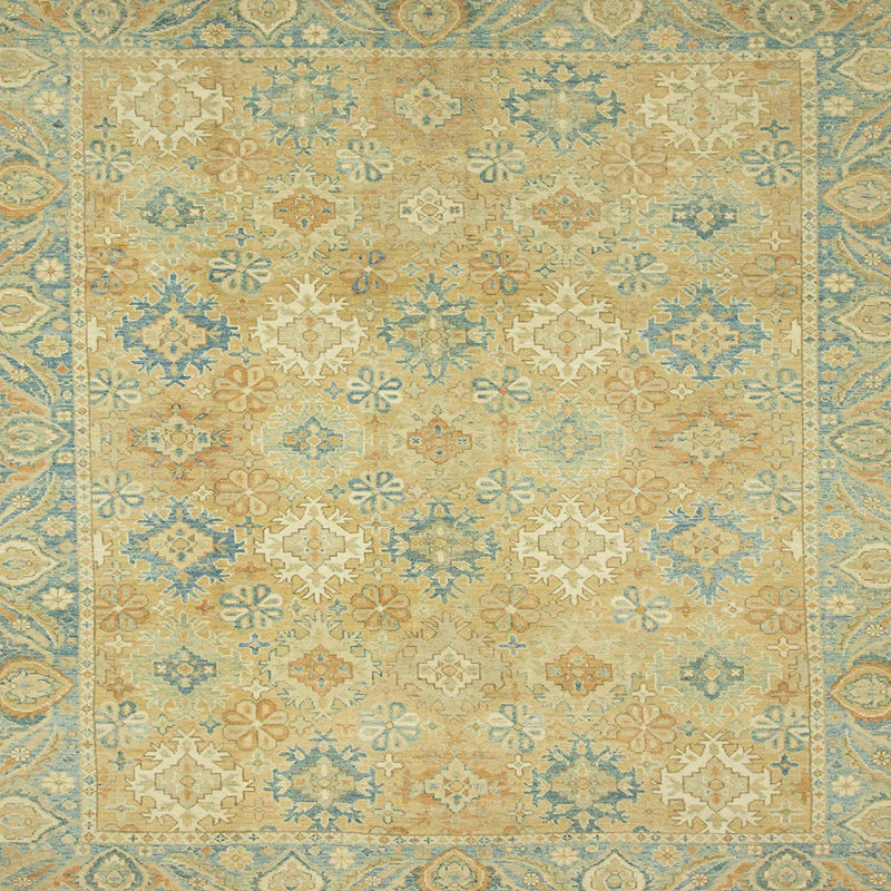 Abstract Indoor Rug, Square 4'