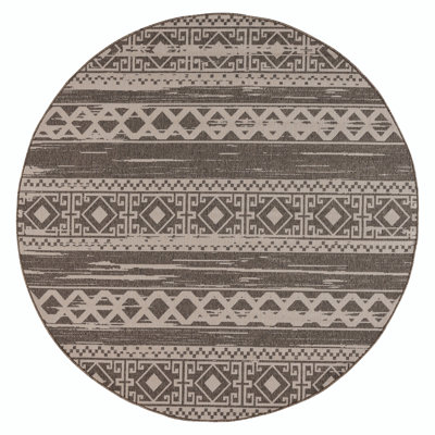 Tapis intérieur / extérieur brun Pedersen