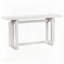 Table d'entrée peinte avec placage de pin, conception triple rectangulaire unique, pieds en bois de pin épais, table de canapé extra longue pour le couloir, le salon, la cuisine