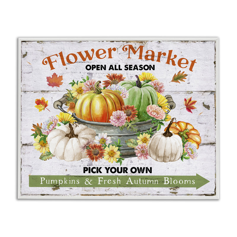 «Stupell Industries Pick Your propre marché d'automne», estampe numérique par Creatif Belle, H 11 po x l 14 po
