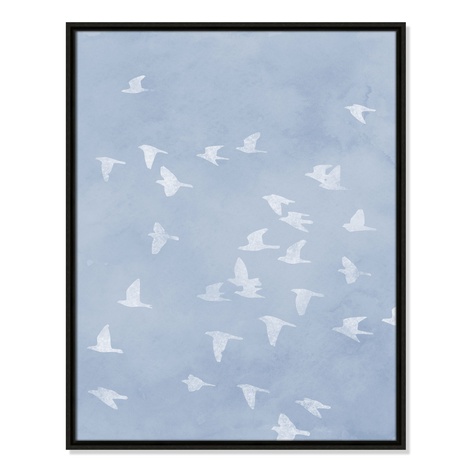 Flying Friends Print by Marcus Prime, 23.5'' W x 29.5'' H, Espresso Floater