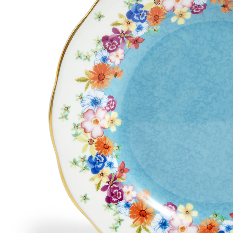 Ensemble de 3 assiettes à soucoupe 100 ans Royal Albert, Florence, 1940