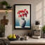 Maple Leaves In White Vase Botanical - Print-136736100-136736102