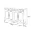 Banc de rangement blanc en bois manufacturé