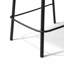 Tabouret de comptoir en cuir Dudley, noir