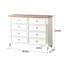 Commode d'appoint moderne et simple en bois massif