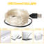 Guirlande lumineuse guirlande 16,5 pi 50 lumières à DEL alimentées par fil USB pour chambre de dortoir décoration de fête de Noël-271743980