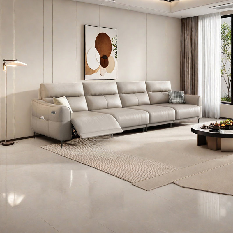 Canapé électrique luxueux et élégant, H 37,4 po x l 133,85 po x P 39,37 po, 4