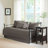 6 Piece Reversible Daybed Cover Set Dark Grey Daybed-667322942