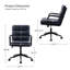 Chaise de bureau en cuir Anagrace avec support lombaire-469467473