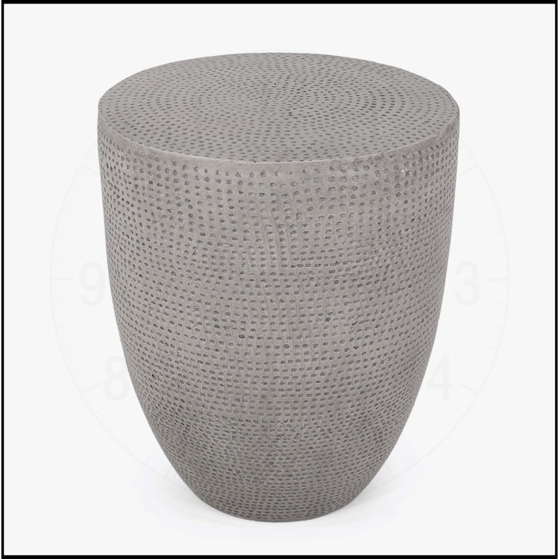 Table d'appoint d'extérieur en béton léger pour des espaces élégants et fonctionnels