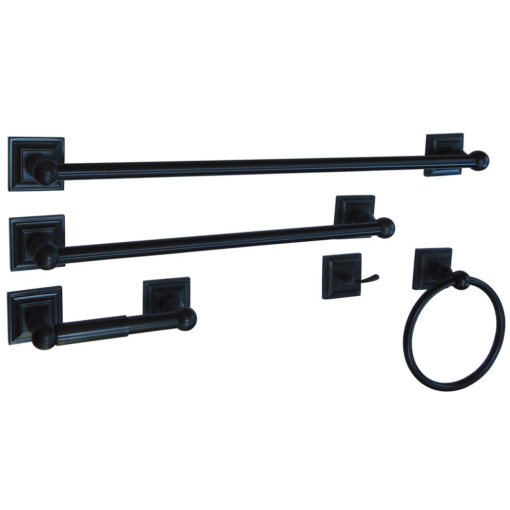 Kingston Brass Serano 5-Piece Bathroom Hardware Set Kingston Brass 