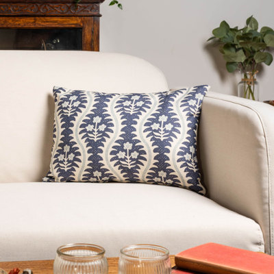 Floral Blue Cushion