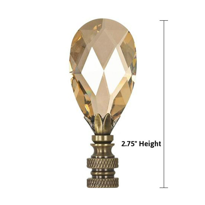 Faîteau de lampe stephanov grand cristal larmé