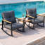 Ensemble de chaises berçantes d'extérieur avec table d'appoint (2 chaises et 1 table d'appoint)-521525802