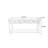 55.12" Natural Colour Rectangular Solid Wood Console Table