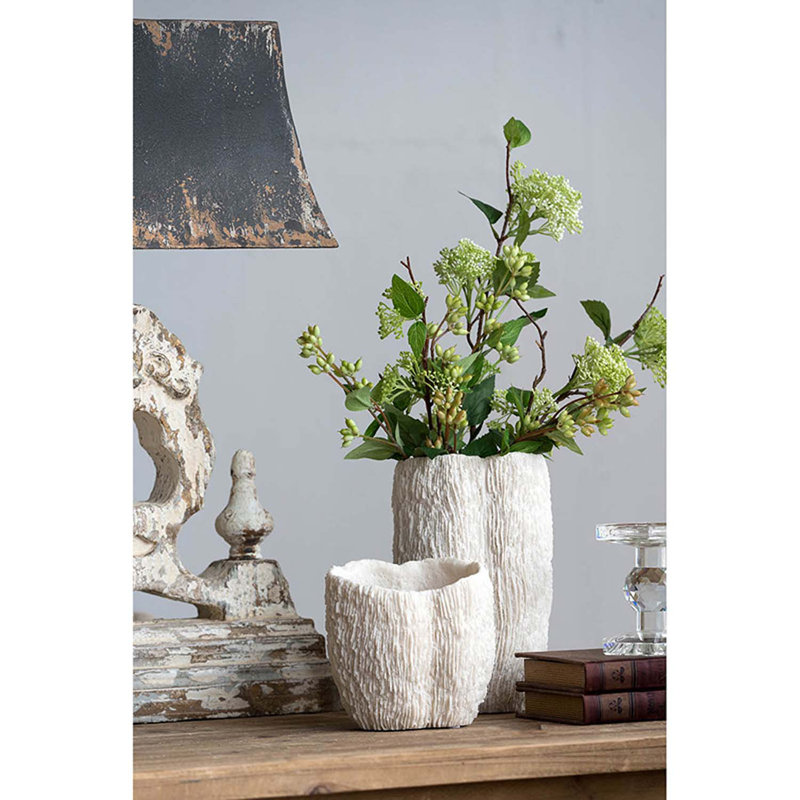 Pot à fleurs en résine Berthiaume, H 9,6 po x l 4,7 po x P 5,5 po