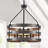 6 - Light 18.66'' Dimmable Farmhouse Rustic Metal Steel Cage Drum Candle Style Chandelier For Kitchen Entryway Hallway Foyer Dining Room Bedroom Living Room-833317403