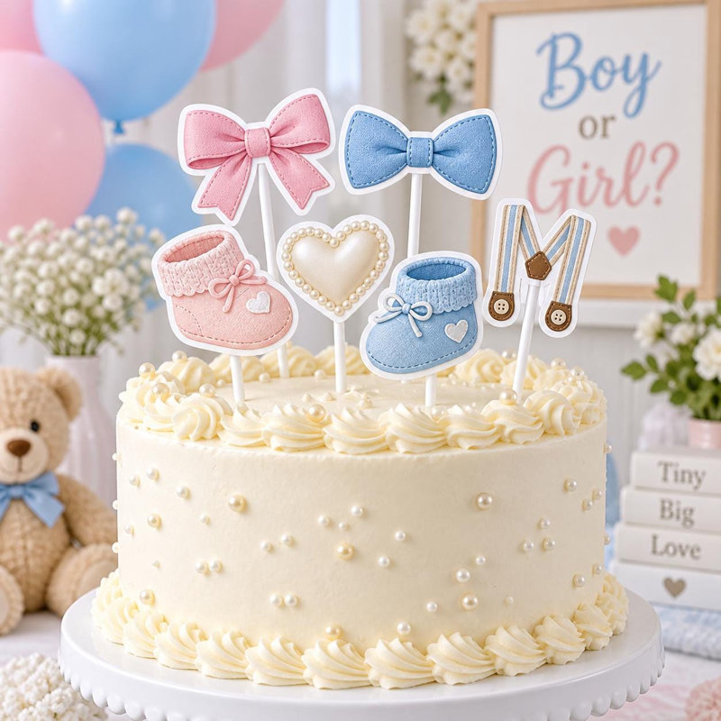 Ensemble de décoration de gâteau Bows or Bowies