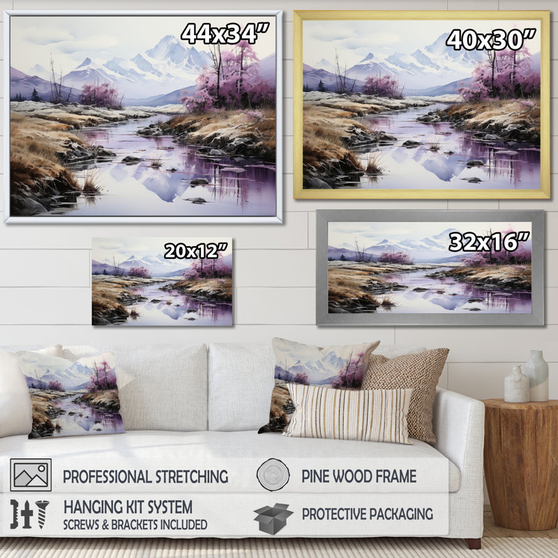 «Alaska Arctic Reflections», reproduction sur toile, H 34 po x l 44 po x P 1,5 po, Cadre naturel flottant