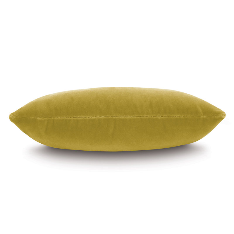 Capra Square Pillow Cover & Insert, Citron, 11" x 21"
