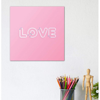 Love You Neo - Wrapped Canvas Print