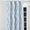 Rideaux modernes pour chambre à coucher - Rideau à œillets bleu argenté à motif abstrait - 1 panneau