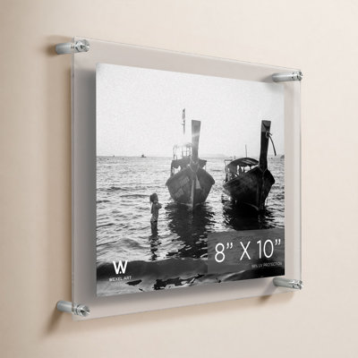 Clear UV-Grade Acrylic Modern Floating Picture Frame